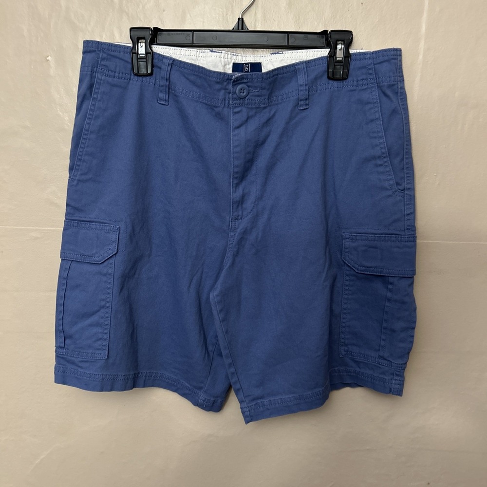 Vintage George Men's 34 Light Blue‎ Cargo Shorts